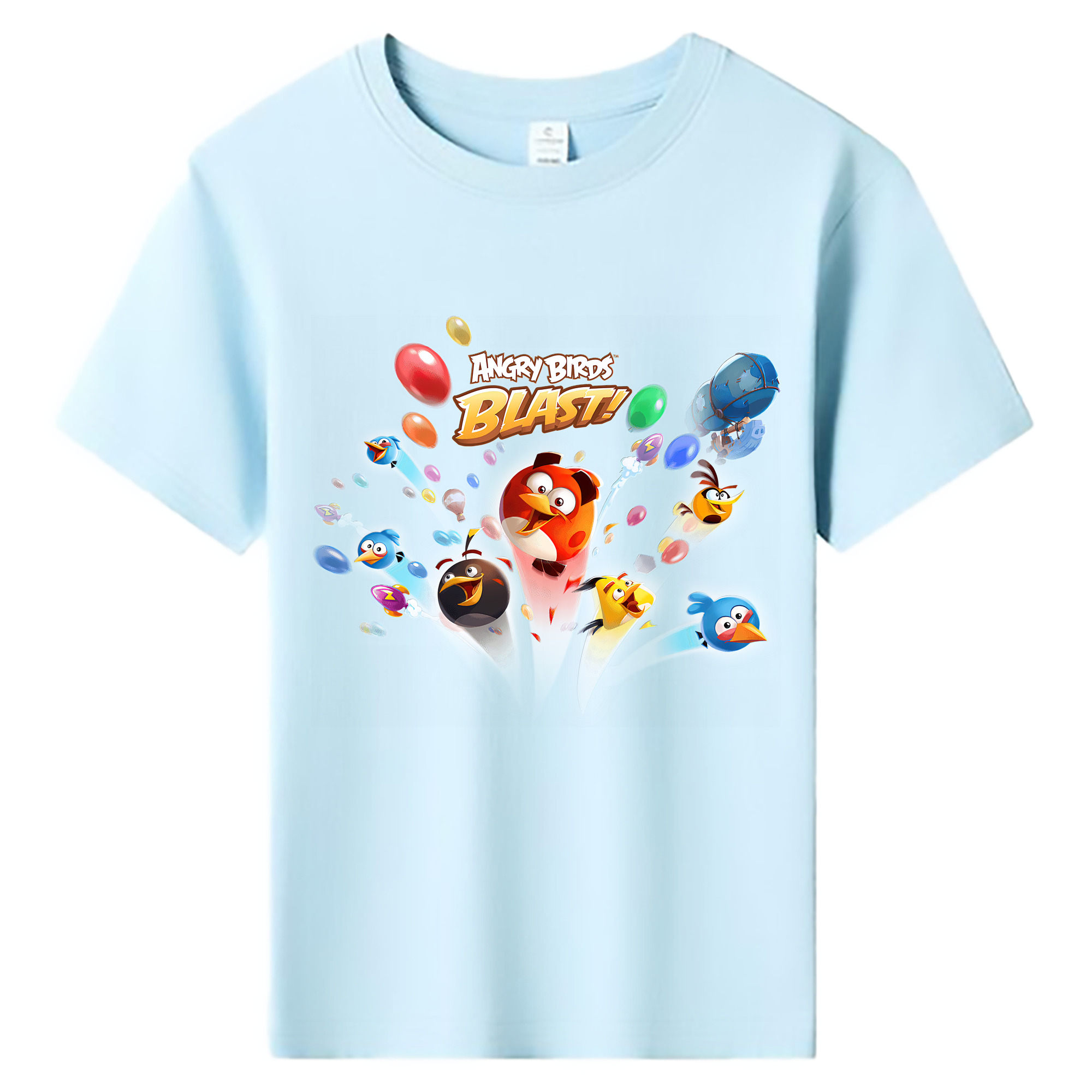 （画像用） Angry Birds アングリーバード 綿100％キッズTシャツ（フロントプリント）